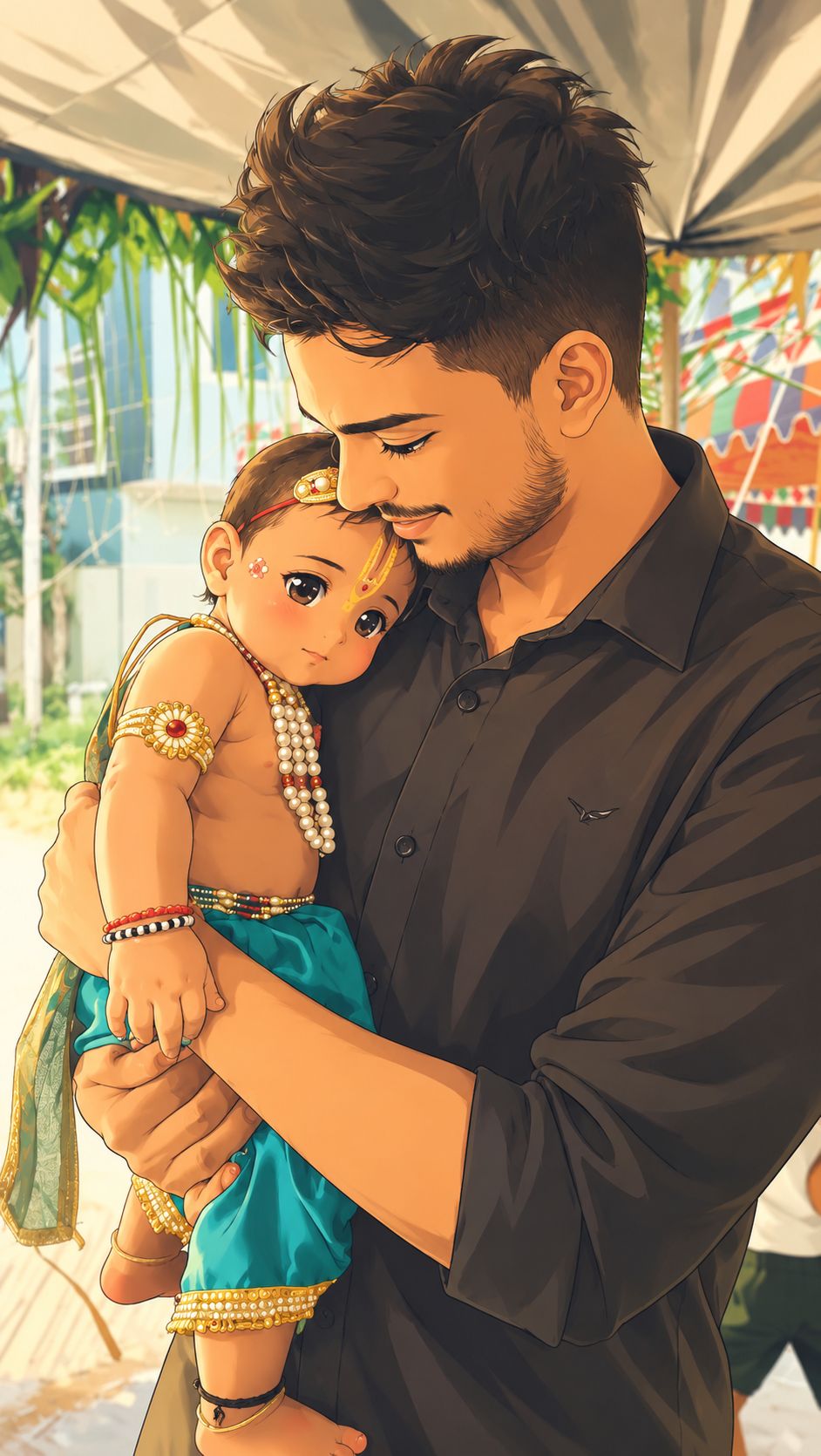 Sometimes we see happiness in new born childs