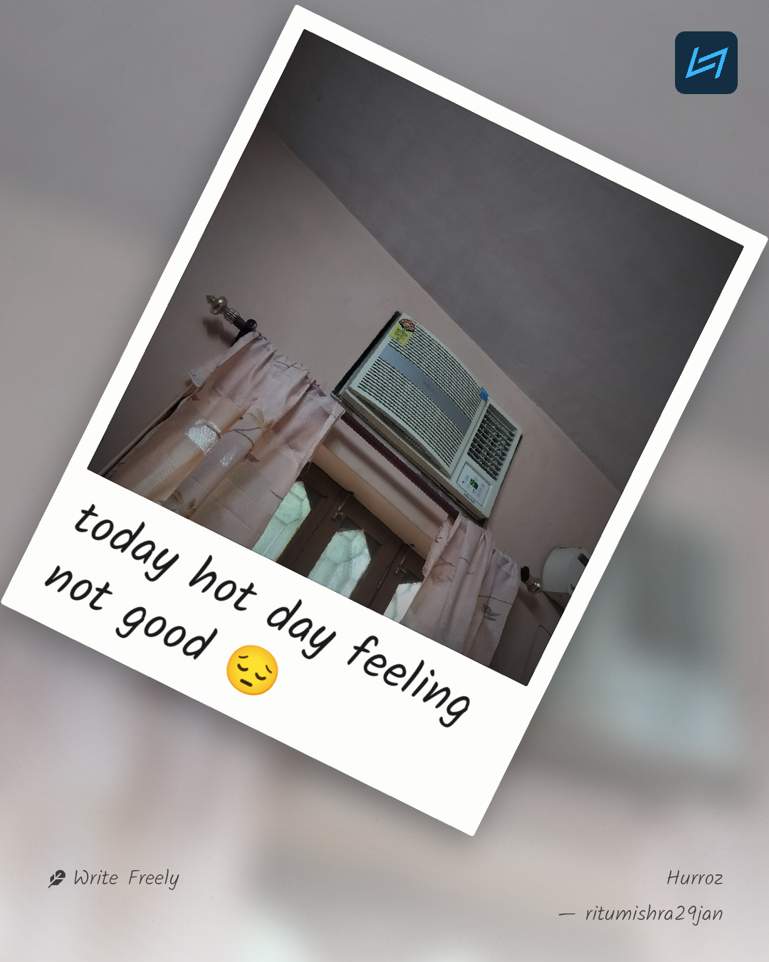 today hot day feeling not good 😔
