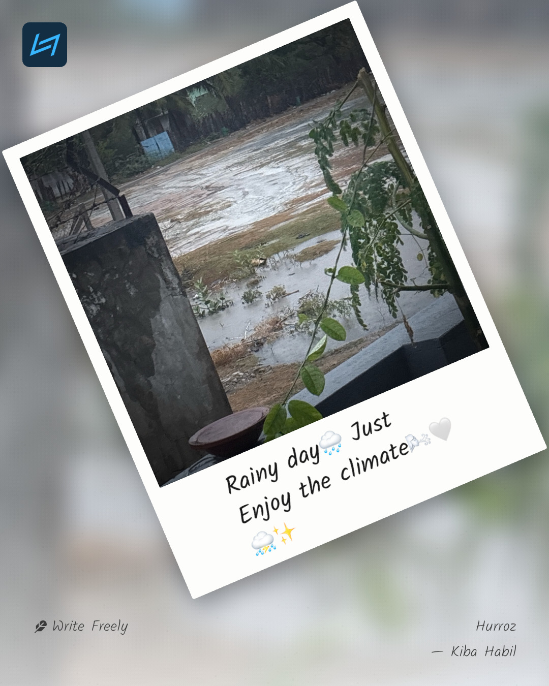 Rainy day🌧️ Just Enjoy the climate🌬️🤍⛈️✨