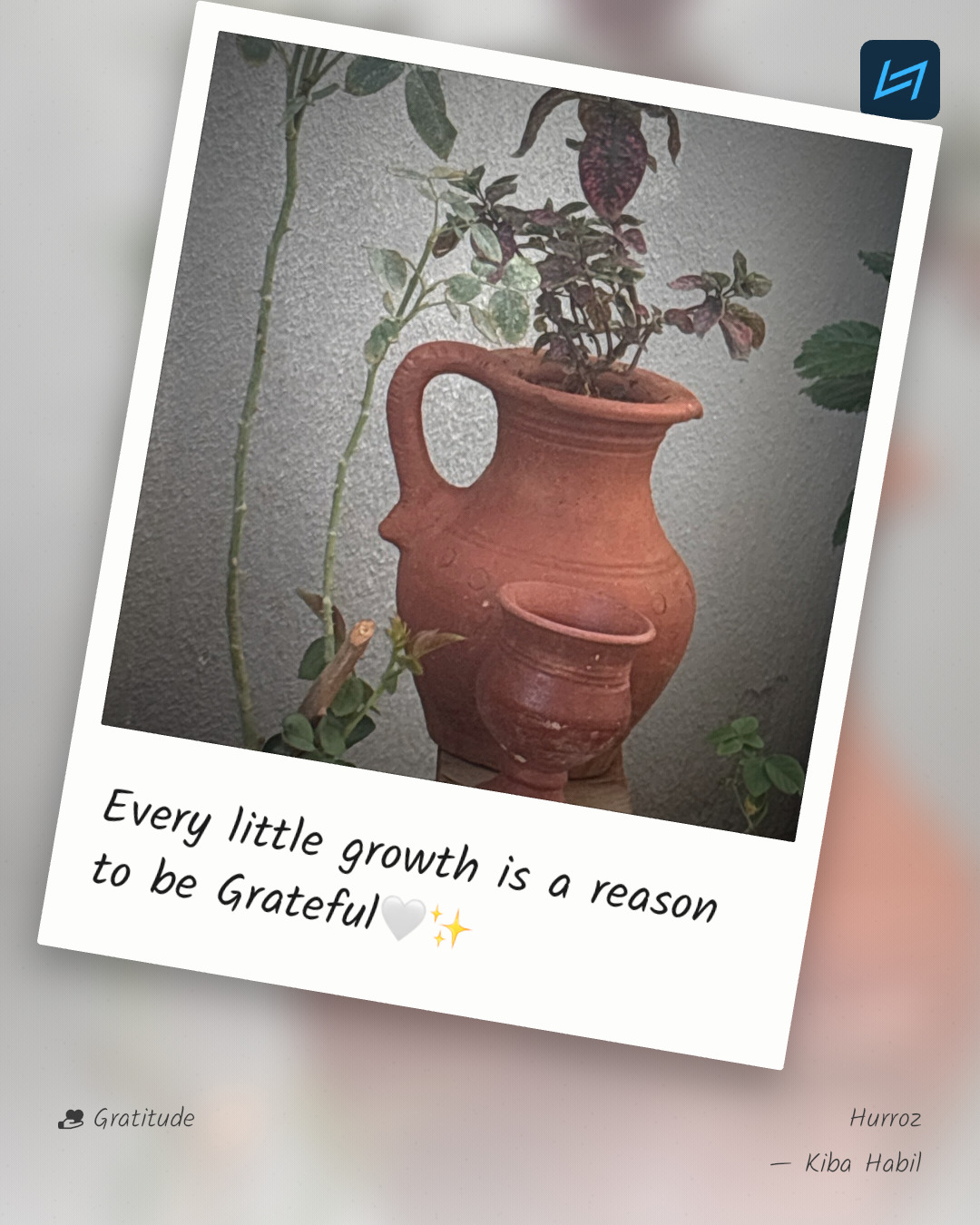Every little growth is a reason to be Grateful🤍✨