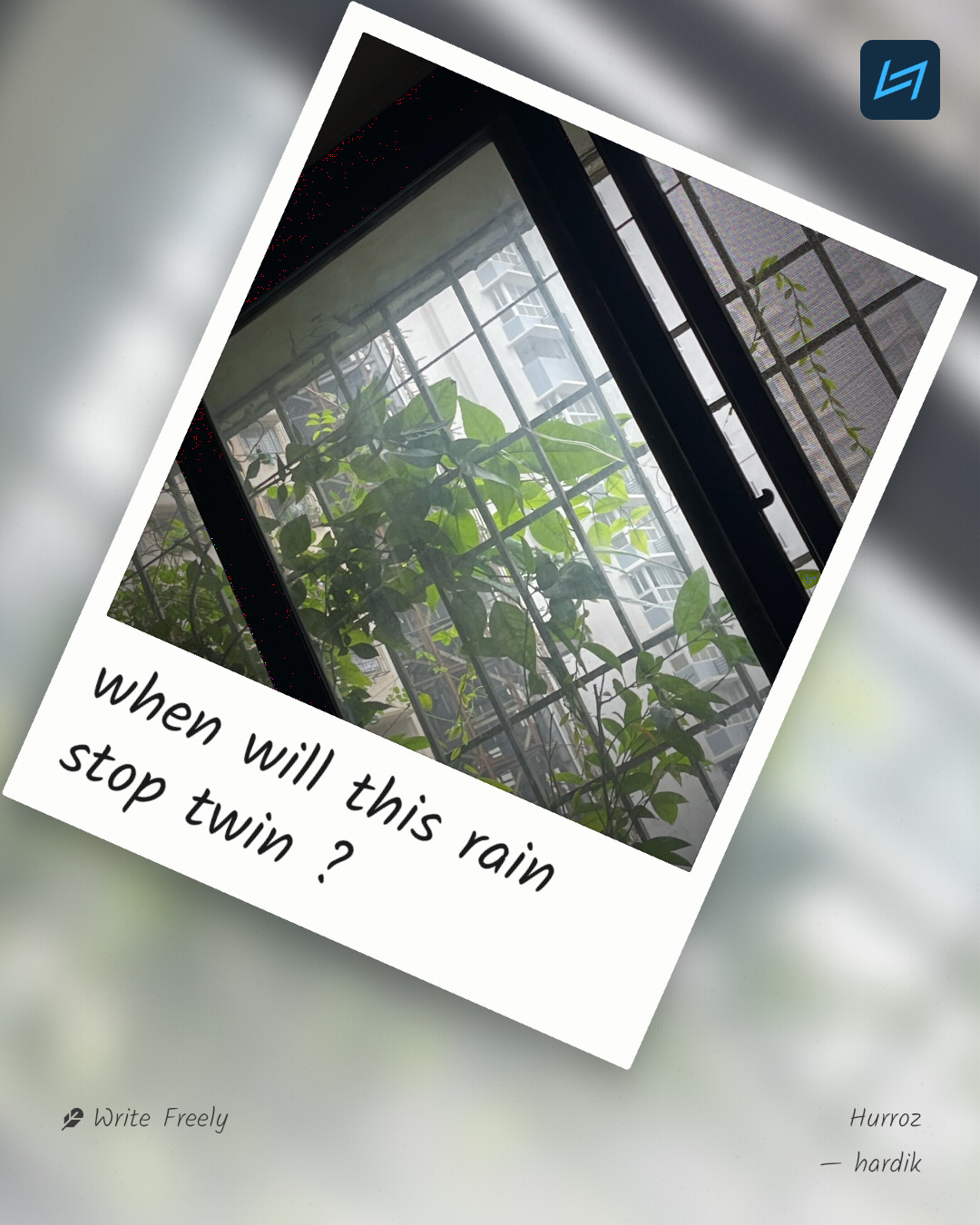 when will this rain stop twin ?