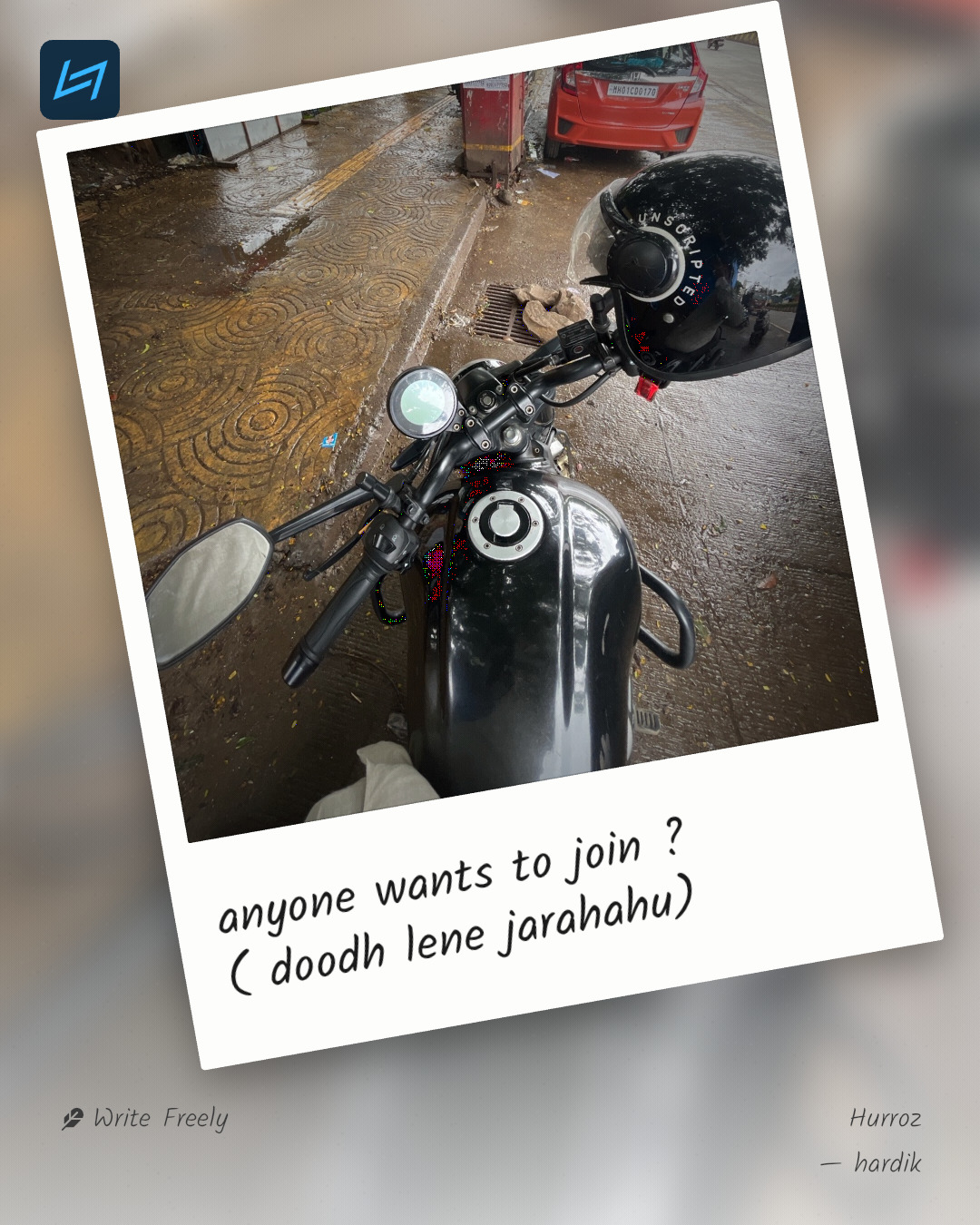 anyone wants to join ? ( doodh lene jarahahu)