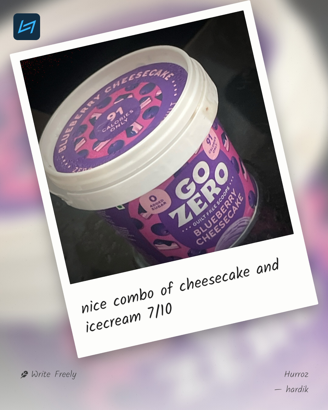 nice combo of cheesecake and icecream 7/10