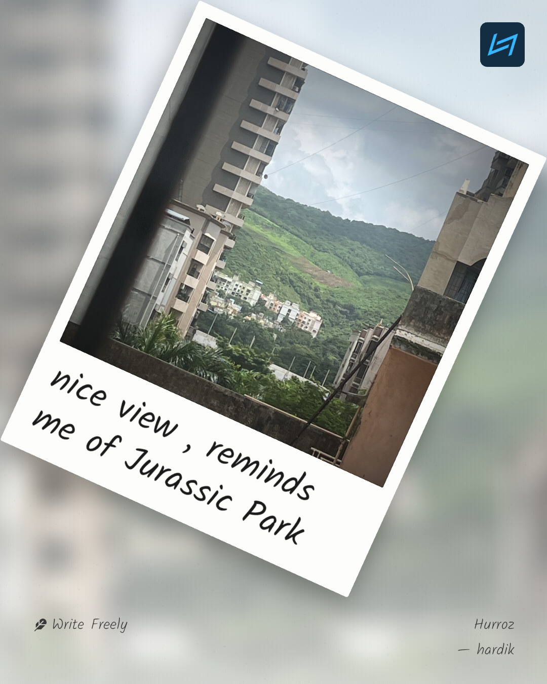 nice view , reminds me of Jurassic Park