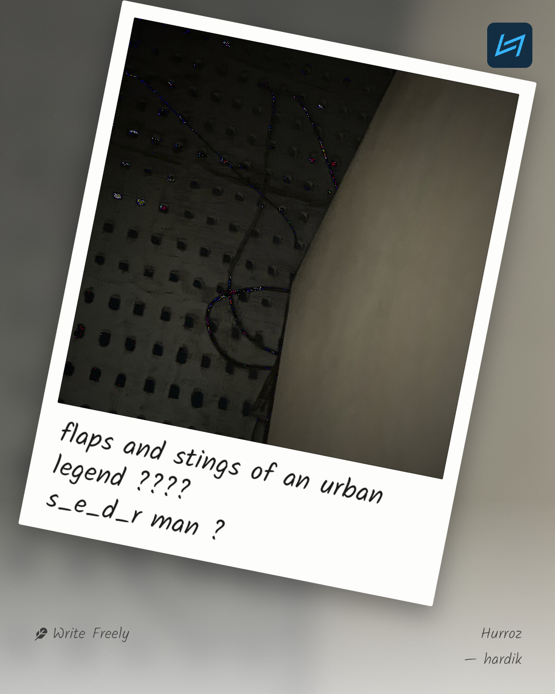 flaps and stings of an urban legend ???? s_e_d_r man ?