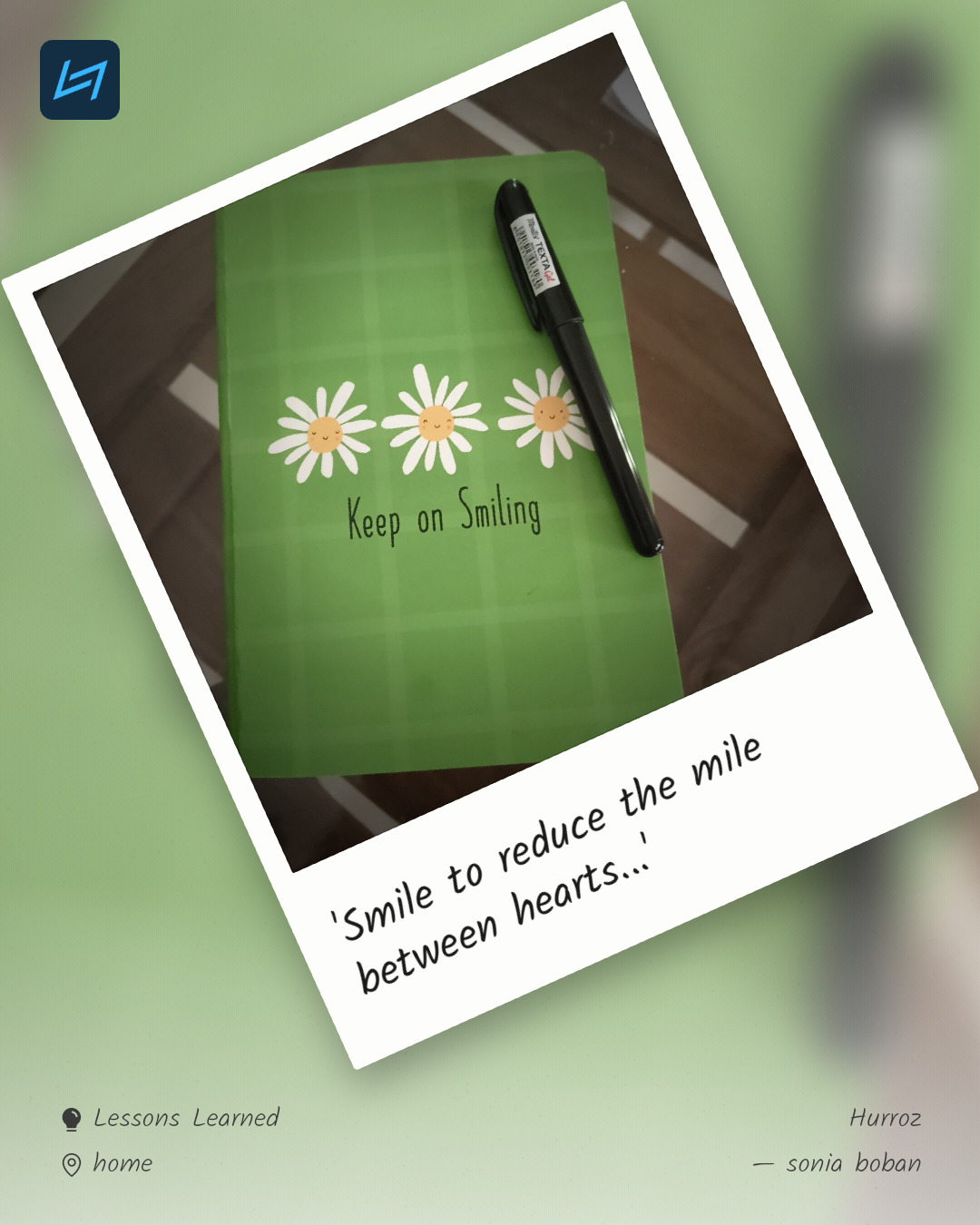 'Smile to reduce the mile between hearts...'