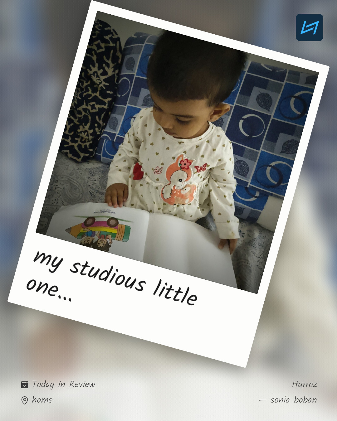 my studious little one...