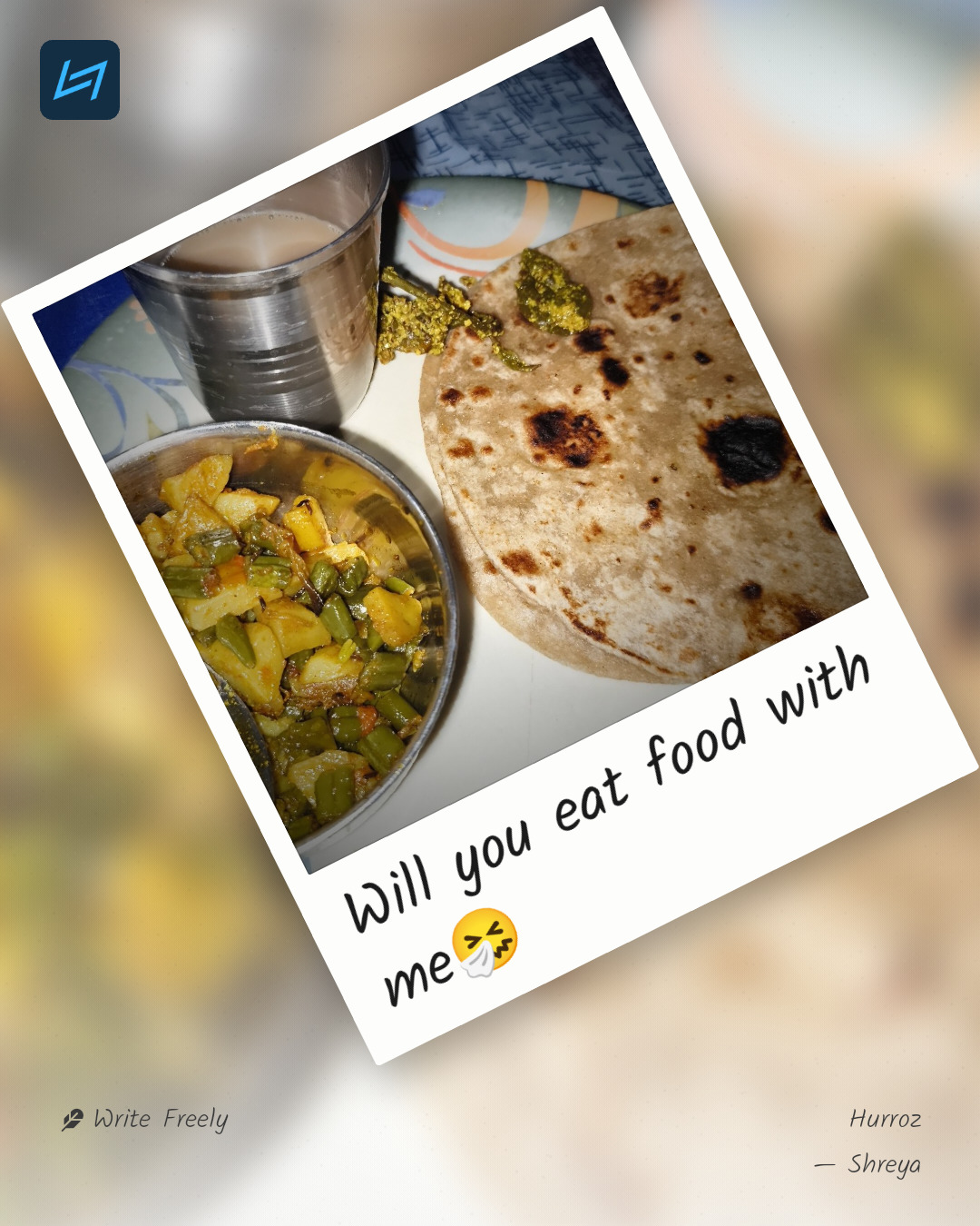 Will you eat food with me🤧