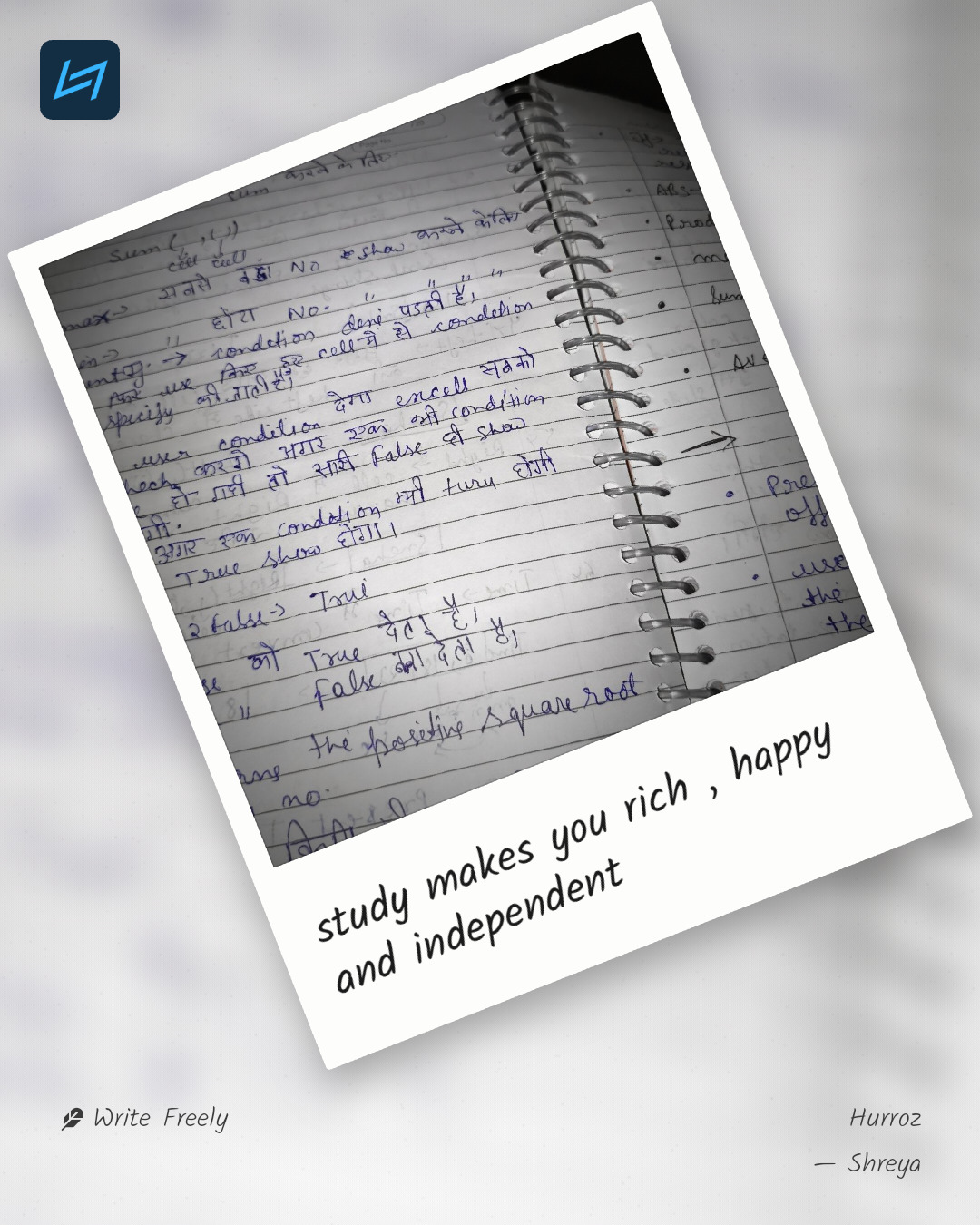 study makes you rich , happy and independent