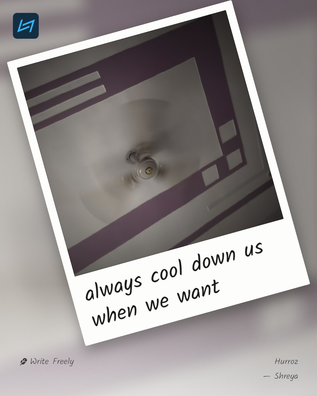 always cool down us when we want