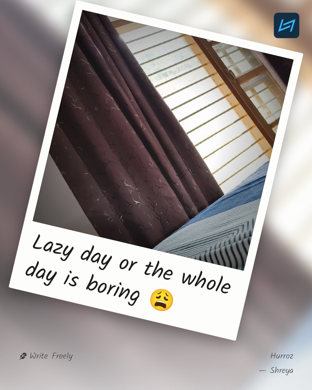 Lazy day or the whole day is boring 😩