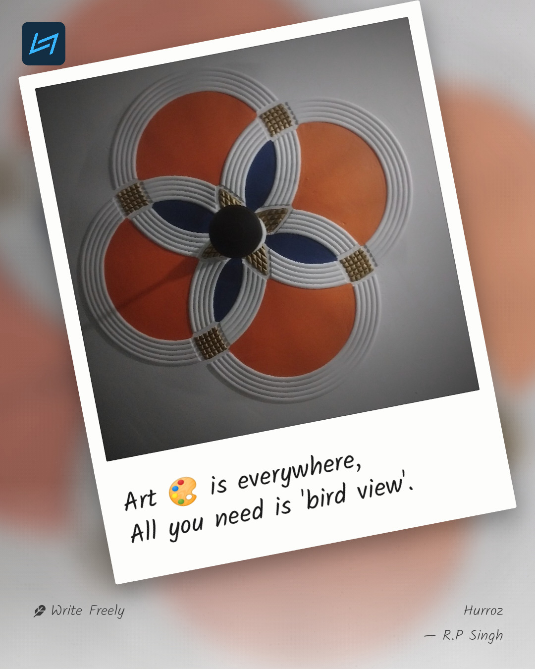 Art 🎨 is everywhere, All you need is 'bird view'.