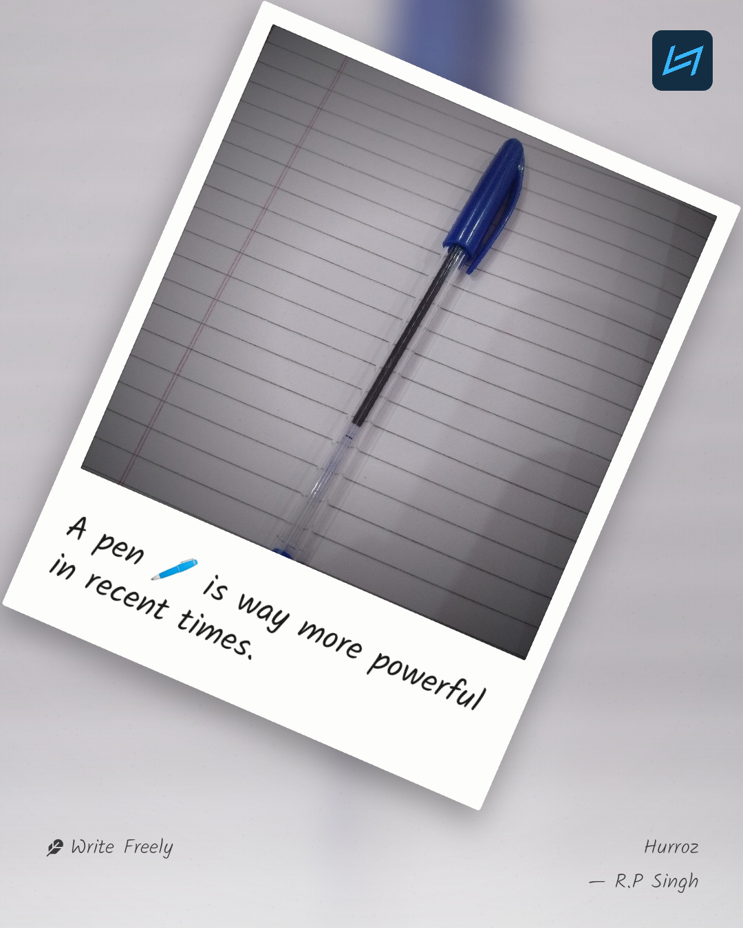 A pen 🖊️ is way more powerful in recent times.