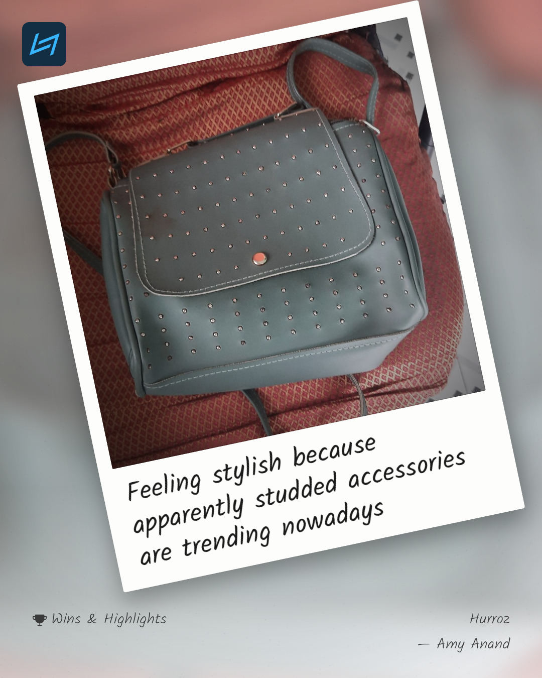 Feeling stylish because apparently studded accessories are trending nowadays