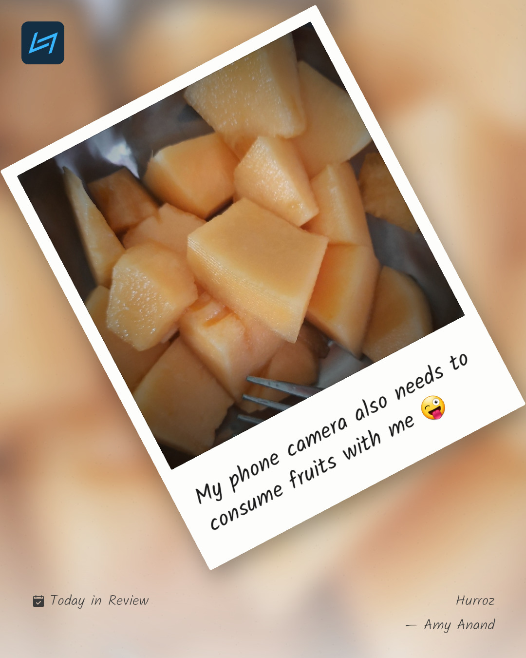 My phone camera also needs to consume fruits with me 😜