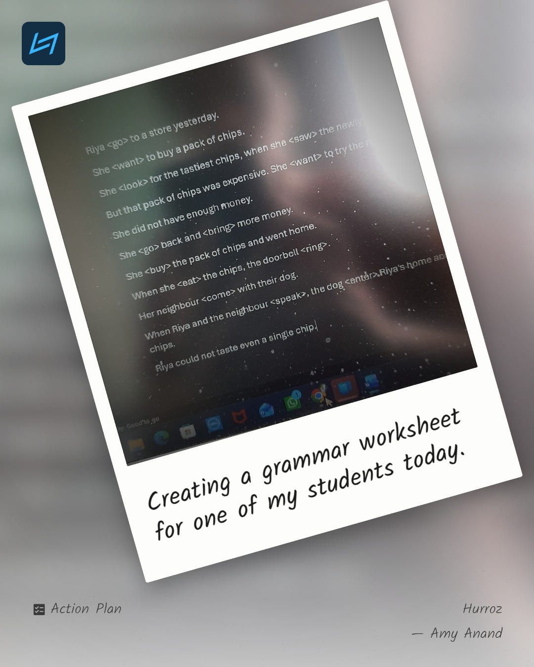 Creating a grammar worksheet for one of my students today.