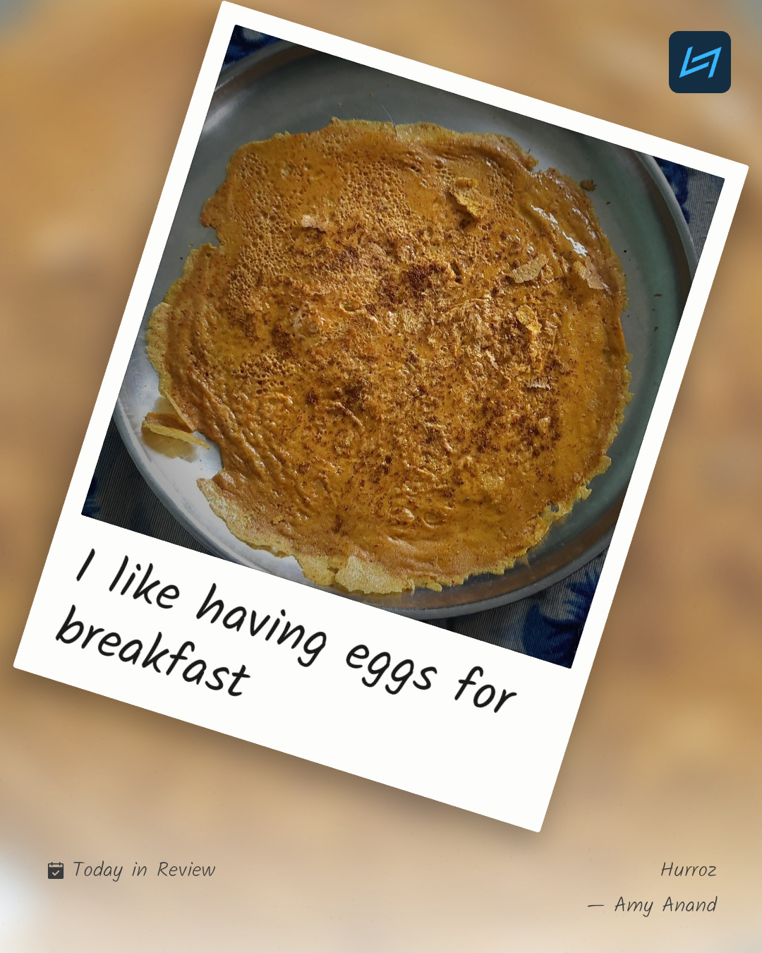 I like having eggs for breakfast