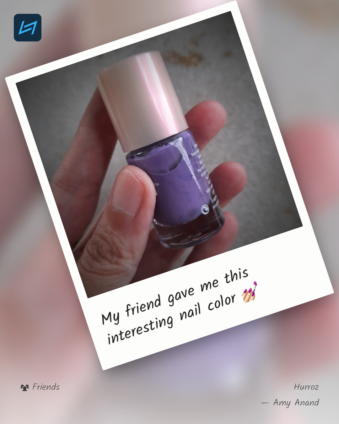 My friend gave me this interesting nail color 💅🏻