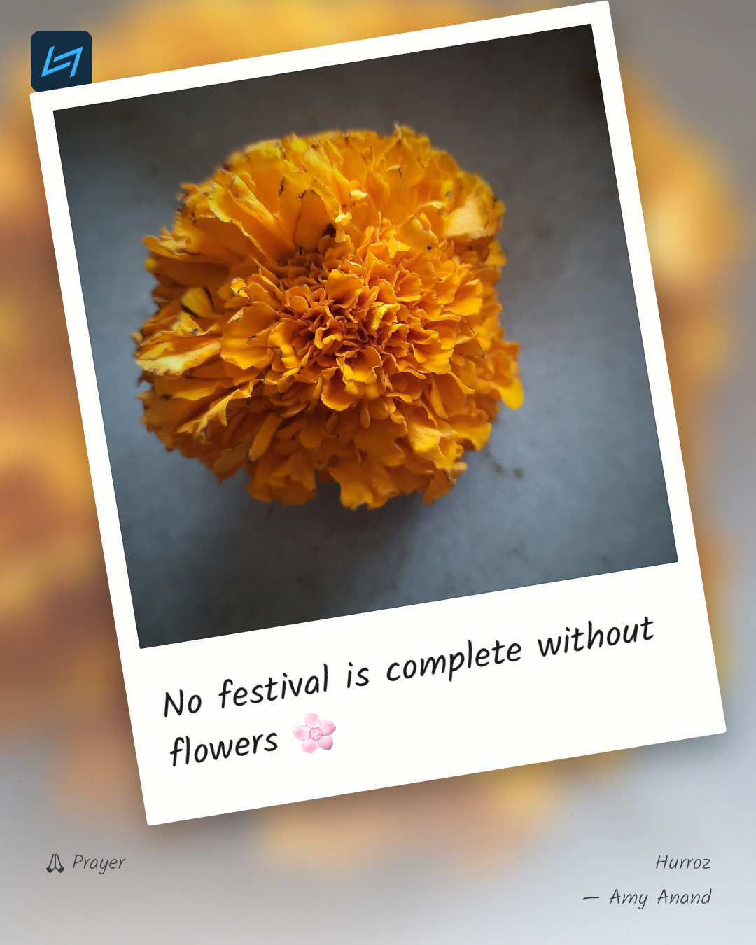 No festival is complete without flowers 🌸