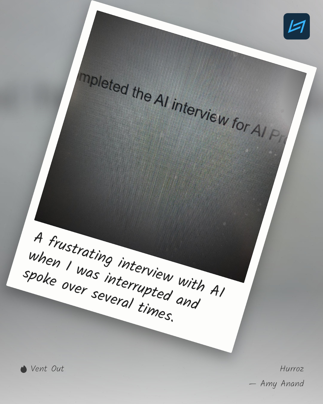 A frustrating interview with AI when I was interrupted and spoke over several times.