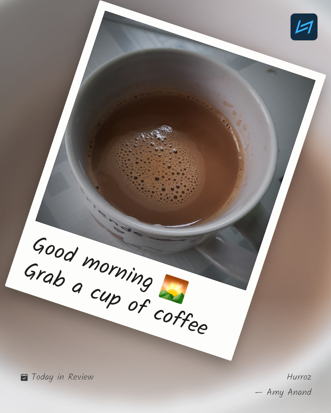 Good morning 🌄 Grab a cup of coffee