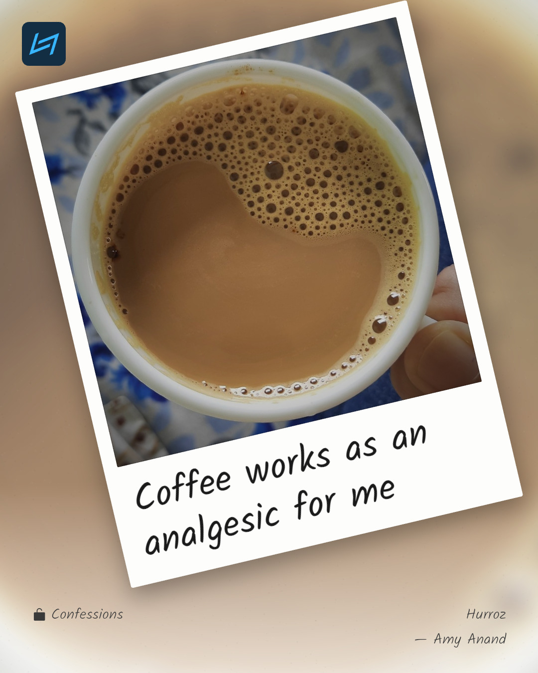 Coffee works as an analgesic for me