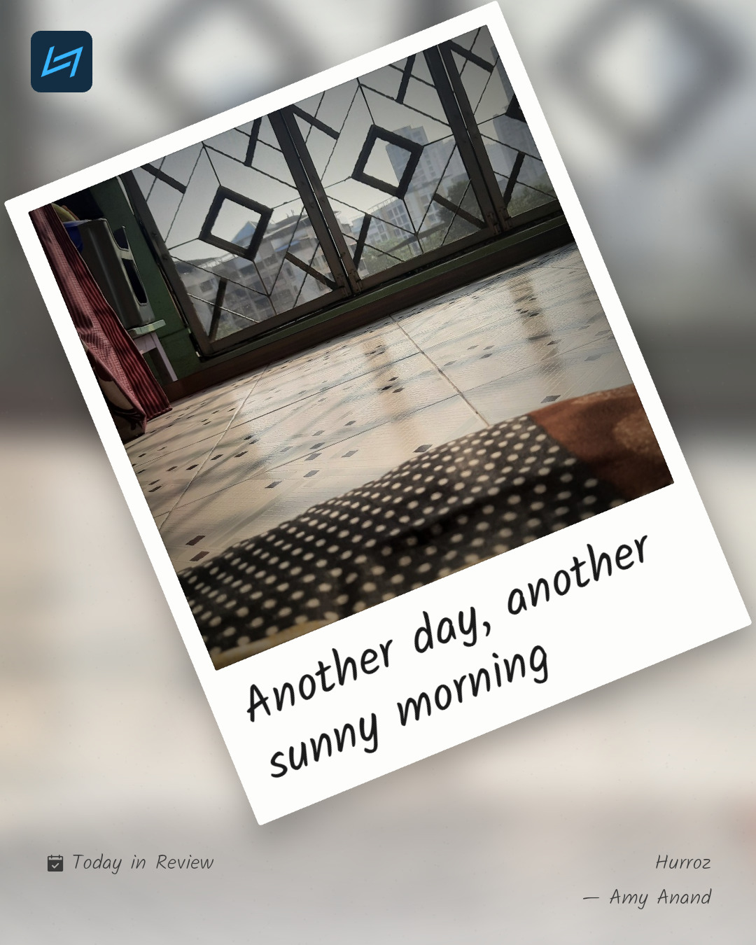 Another day, another sunny morning