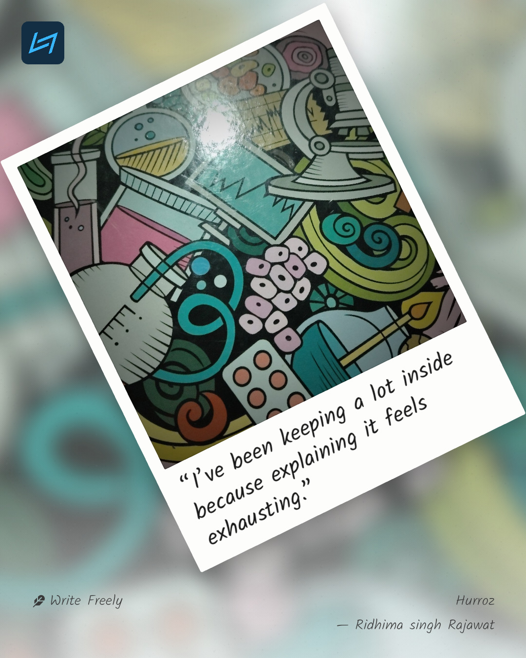 “I’ve been keeping a lot inside because explaining it feels exhausting.”