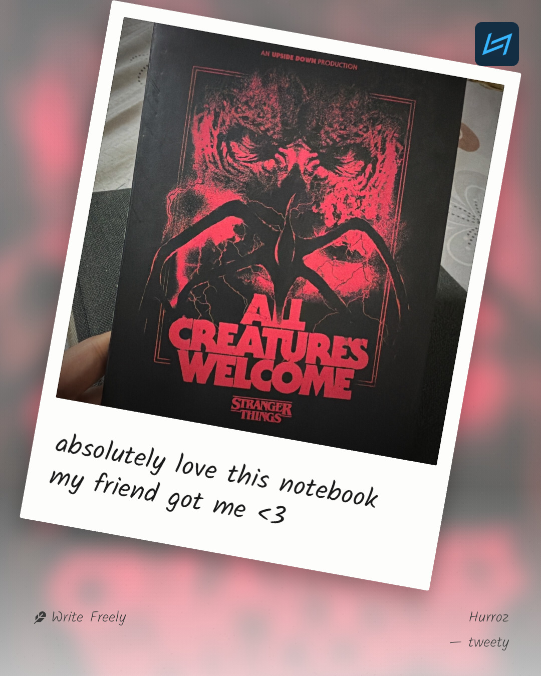 absolutely love this notebook my friend got me <3