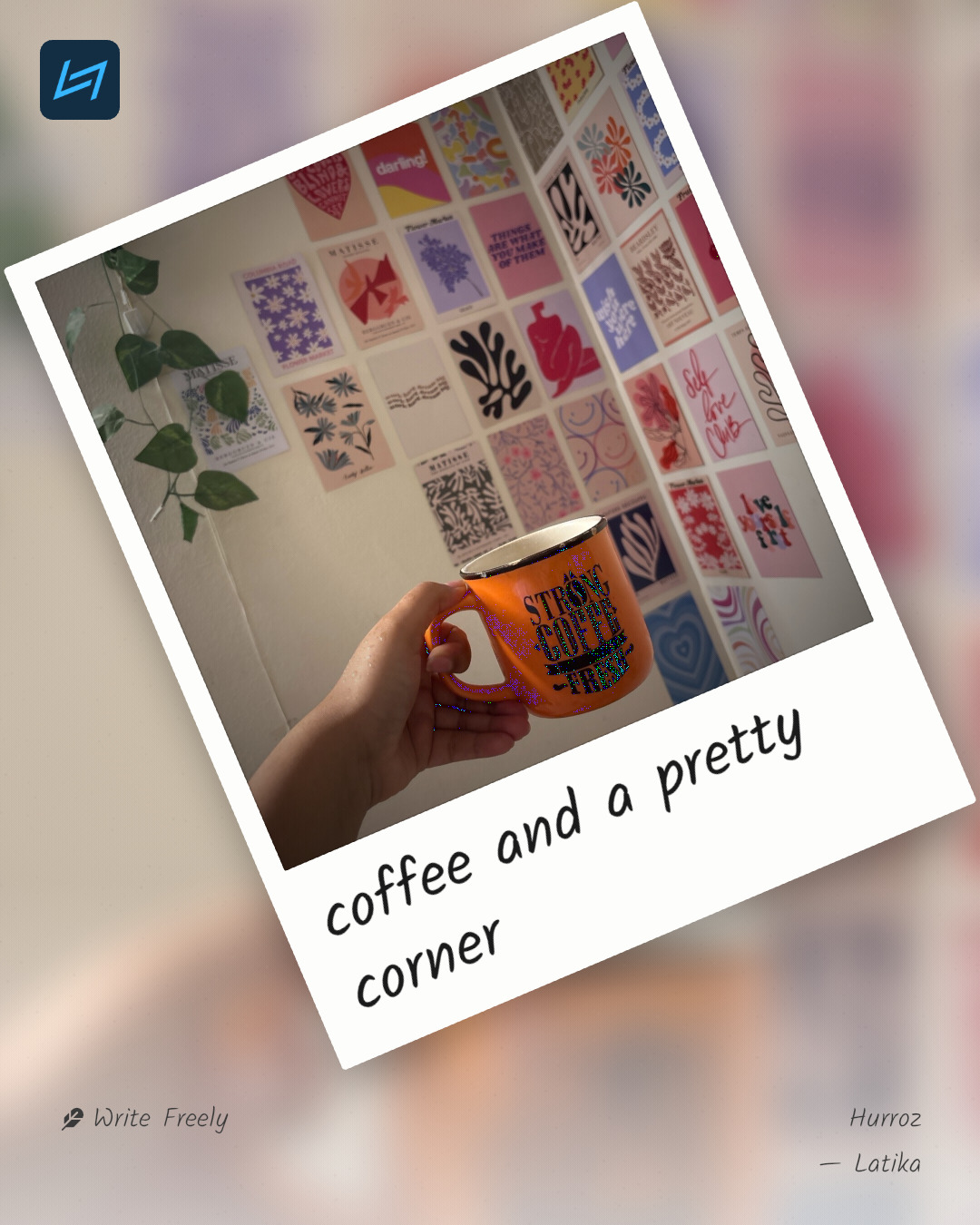 coffee and a pretty corner