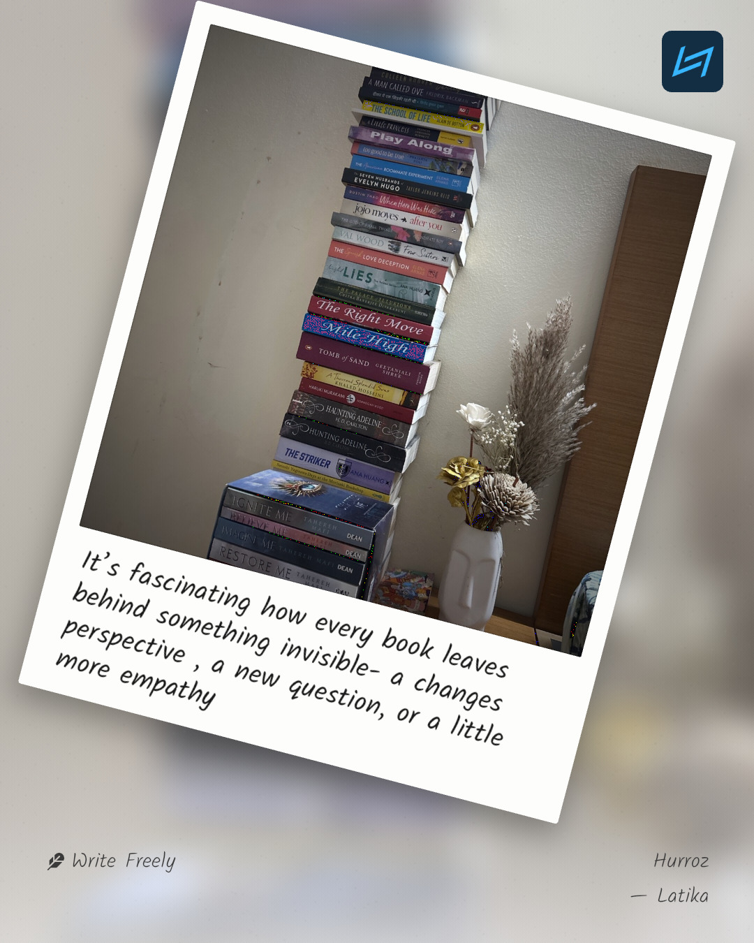 It’s fascinating how every book leaves behind something invisible- a changes perspective , a new question, or a little more empathy