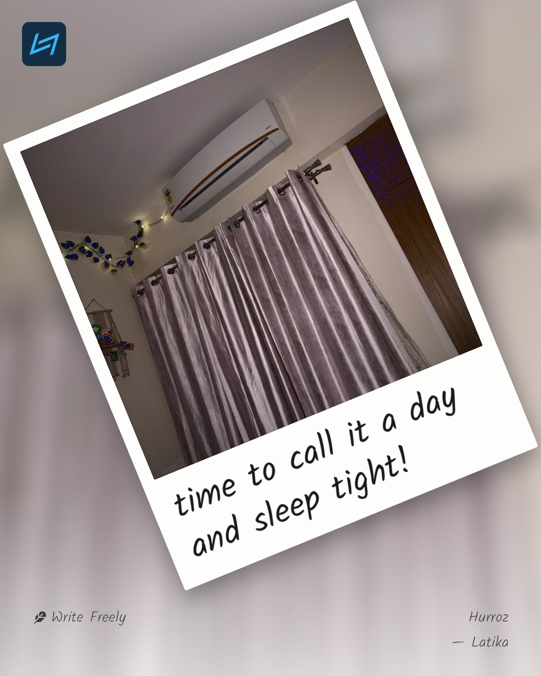 time to call it a day and sleep tight!