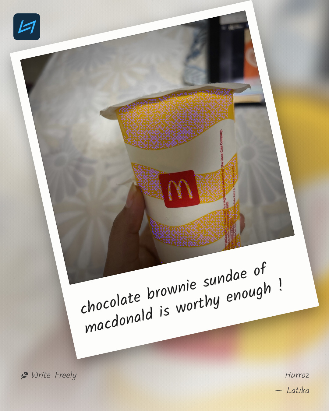 chocolate brownie sundae of macdonald is worthy enough !