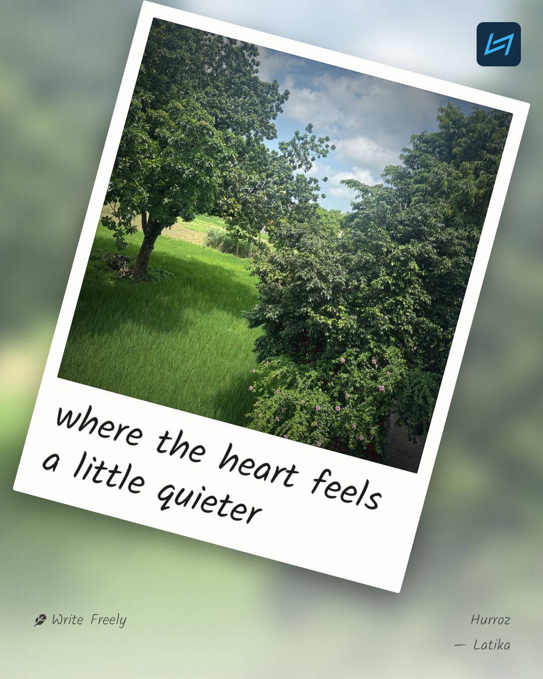 where the heart feels a little quieter