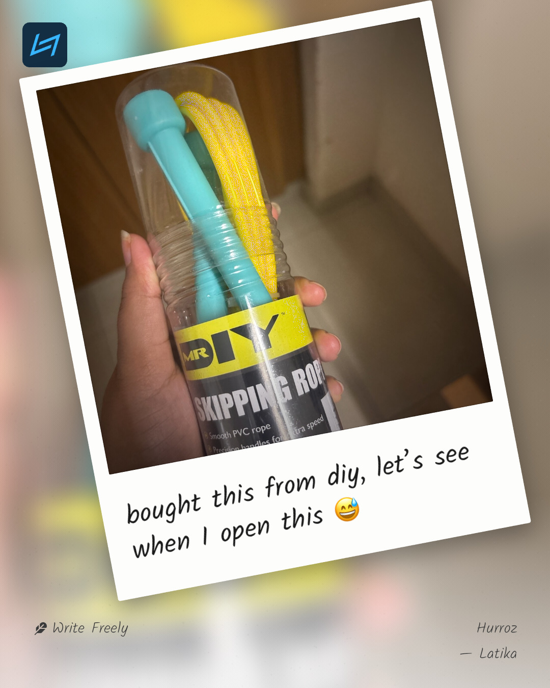 bought this from diy, let’s see when I open this 😅