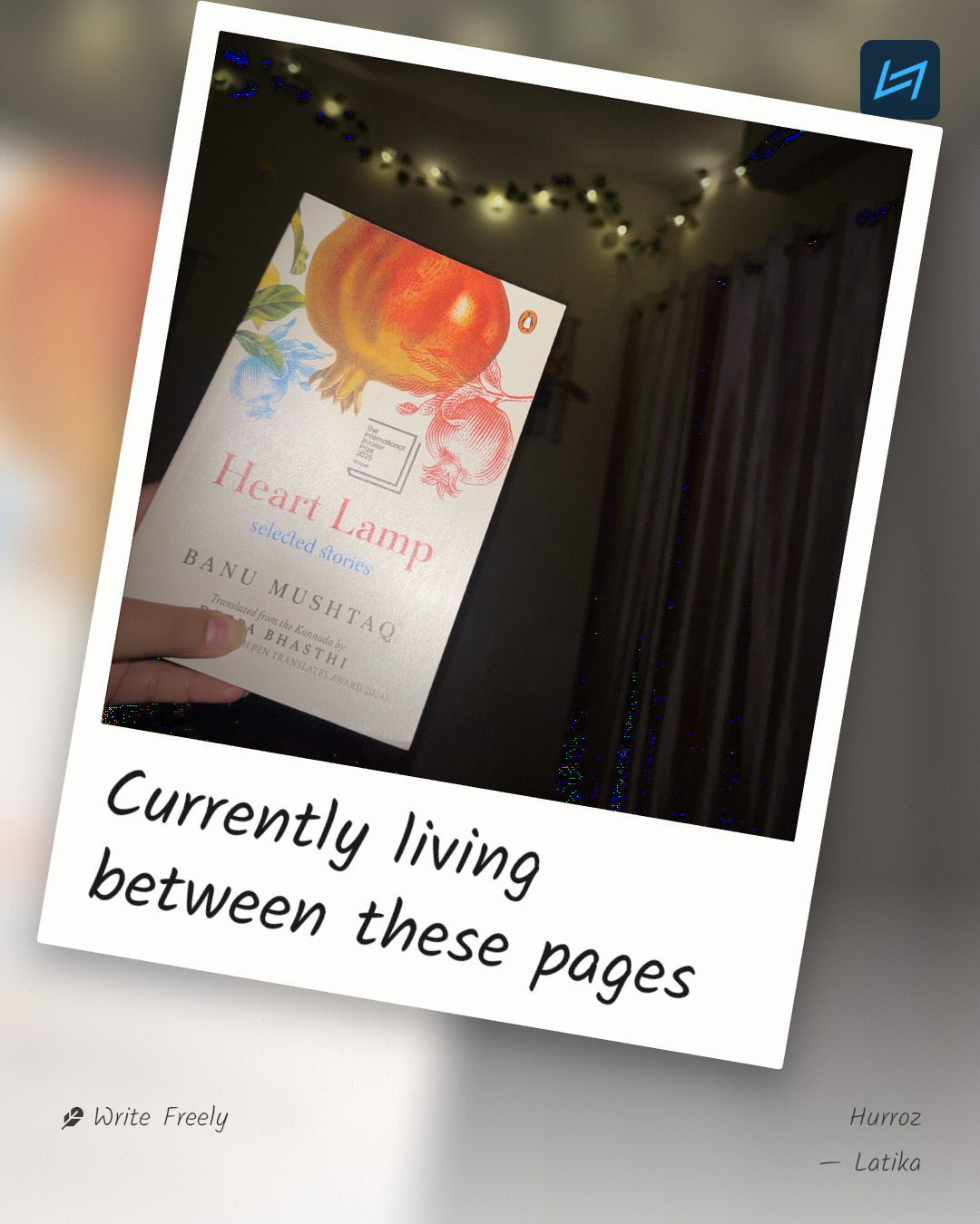 Currently living between these pages