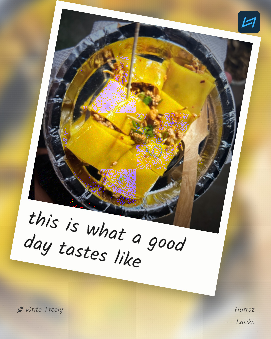 this is what a good day tastes like