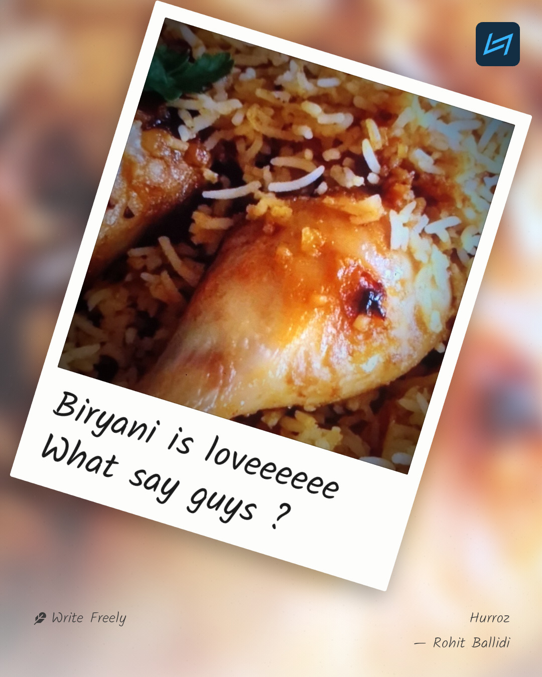 Biryani is loveeeeee What say guys ?