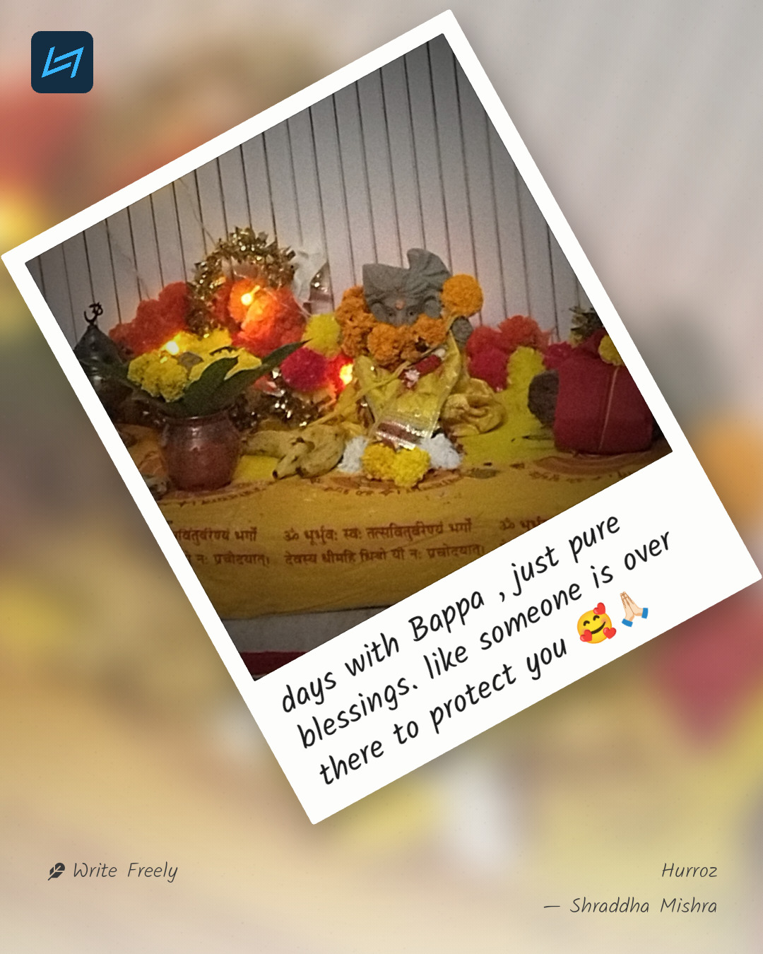 days with Bappa , just pure blessings. like someone is over there to protect you 🥰🙏🏻