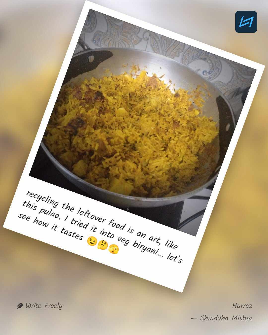 recycling the leftover food is an art, like this pulao. I tried it into veg biryani... let's see how it tastes 😉🤔🫣