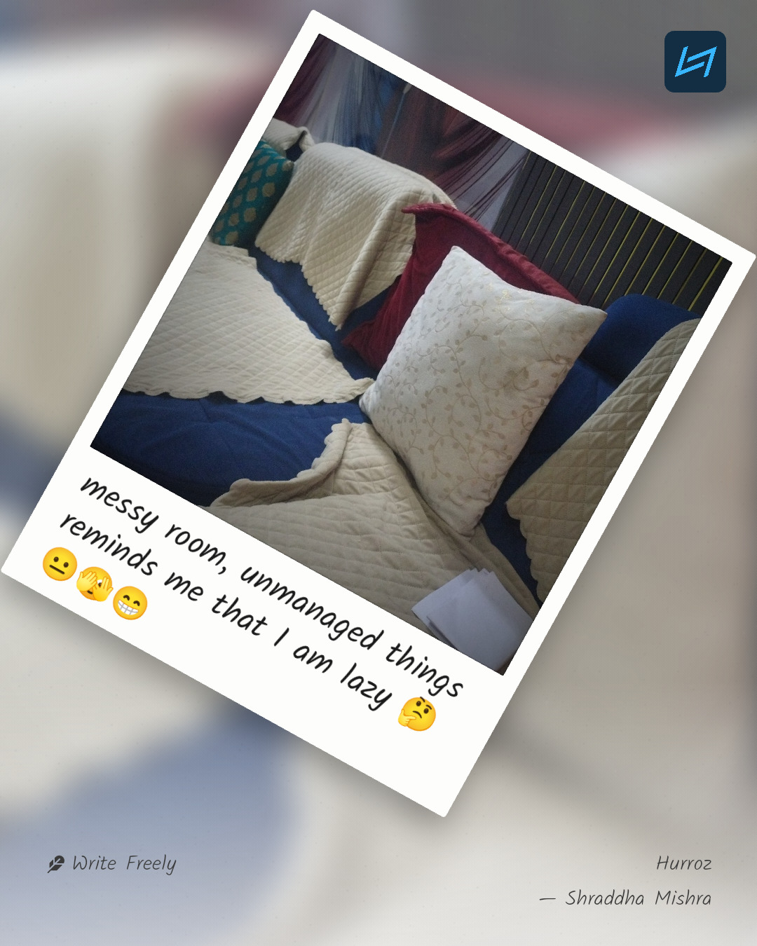 messy room, unmanaged things reminds me that I am lazy 🤔😐🫣😁