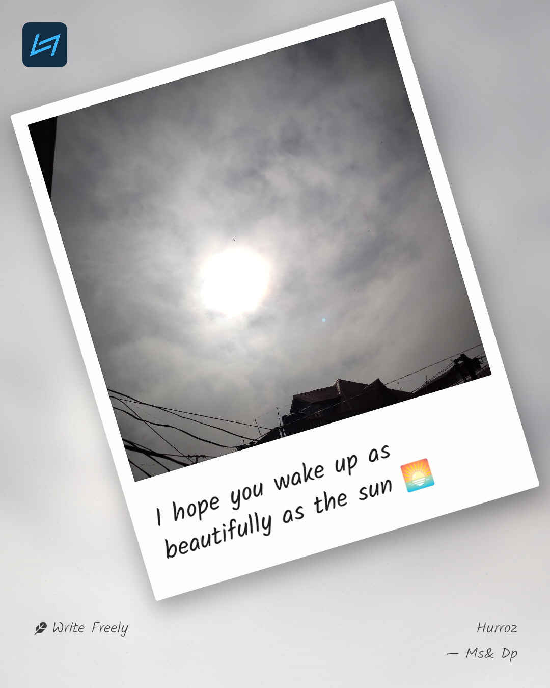 I hope you wake up as beautifully as the sun 🌅