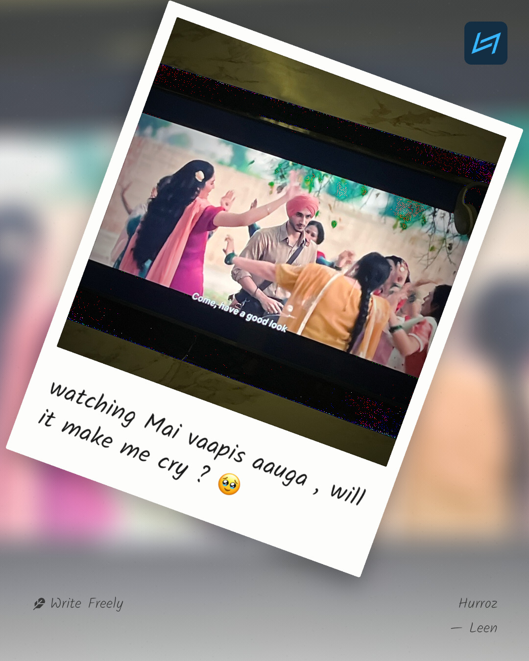watching Mai vaapis aauga , will it make me cry ? 🥹
