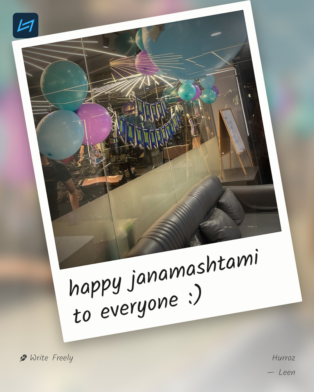 happy janamashtami to everyone :)