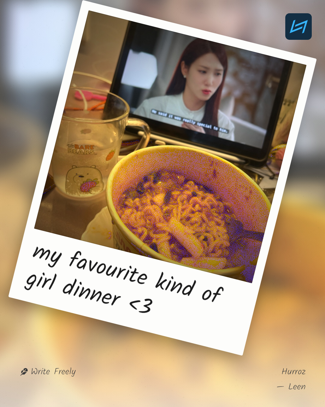 my favourite kind of girl dinner <3