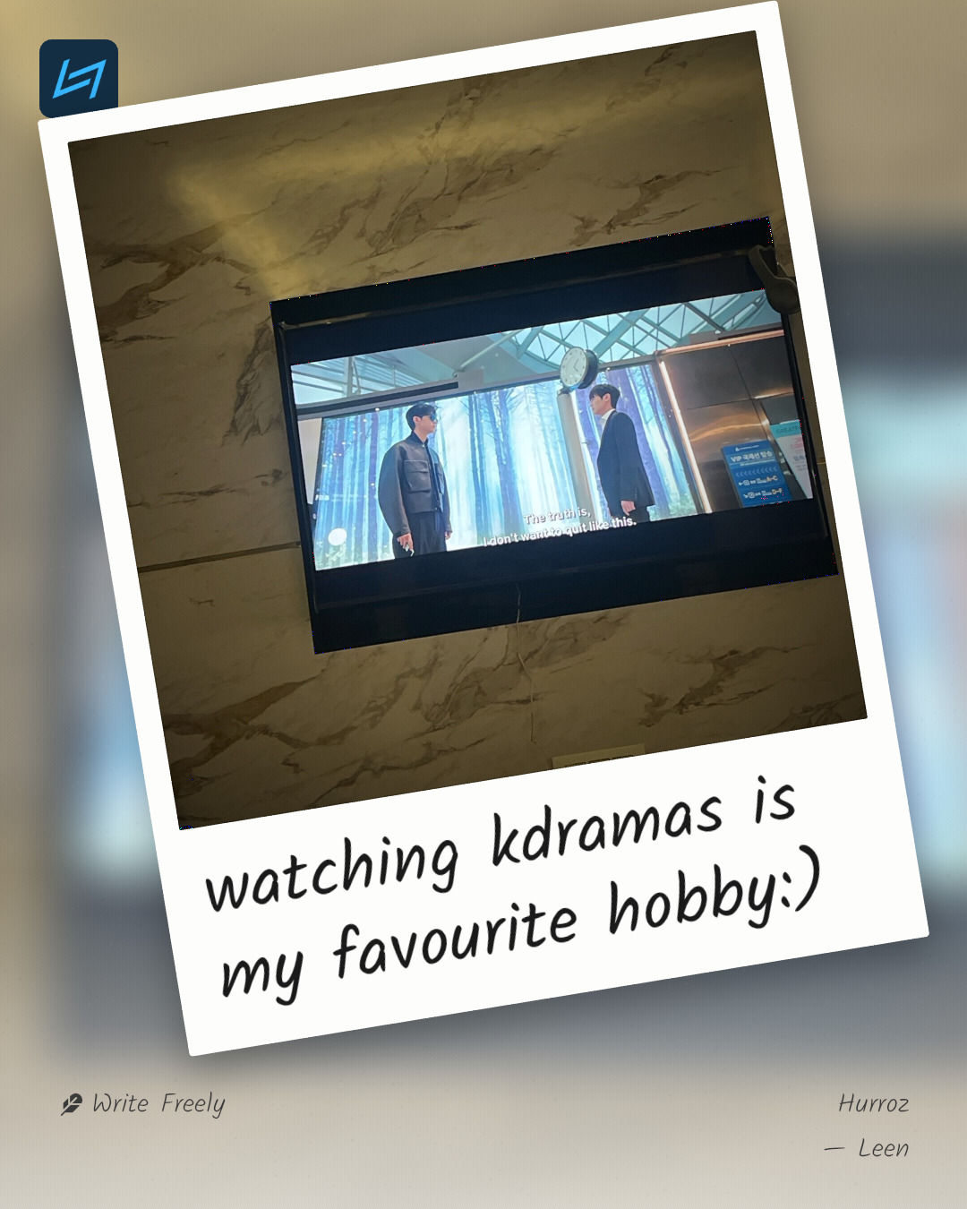 watching kdramas is my favourite hobby:)