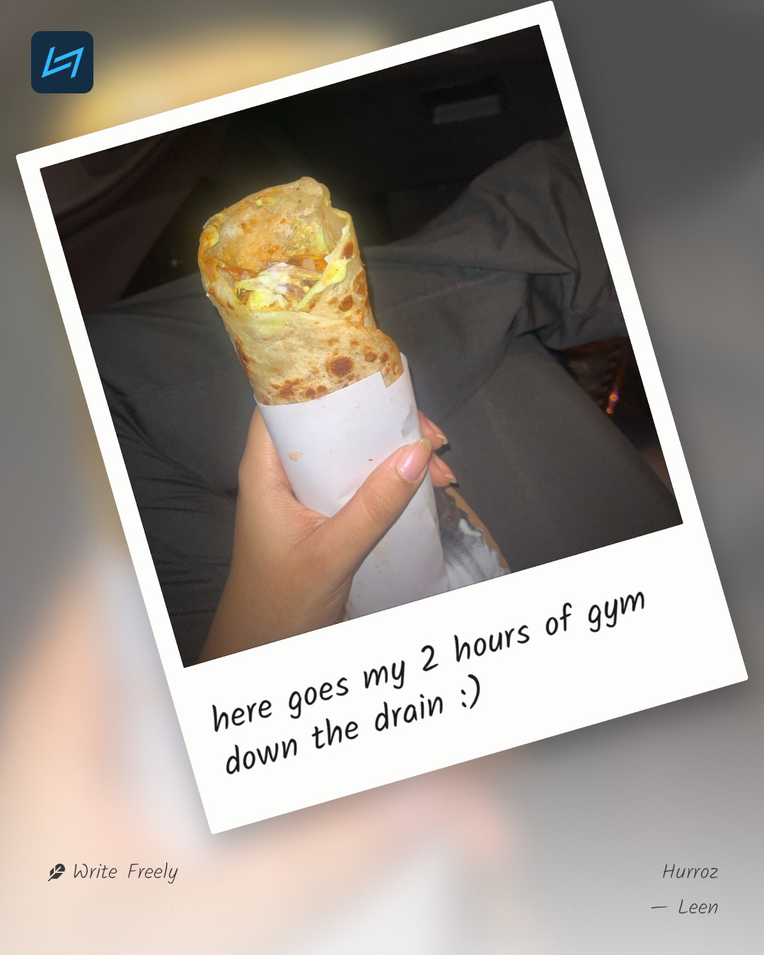 here goes my 2 hours of gym down the drain :)