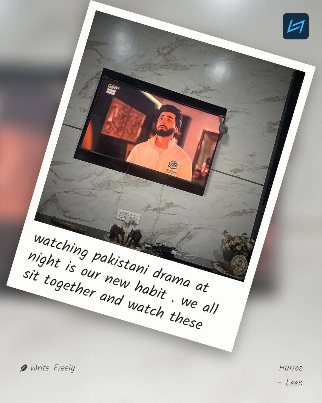 watching pakistani drama at night is our new habit . we all sit together and watch these