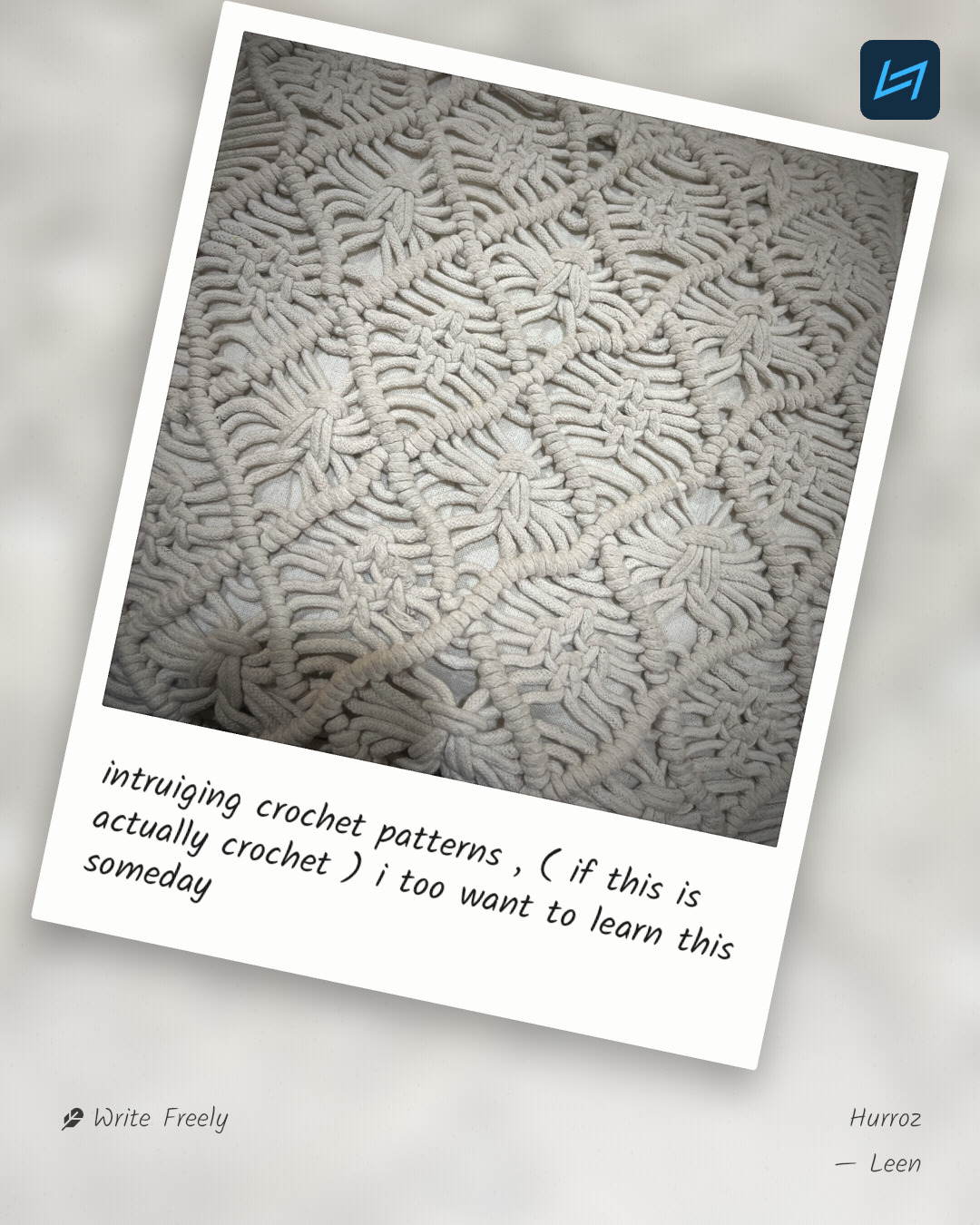 intruiging crochet patterns , ( if this is actually crochet ) i too want to learn this someday