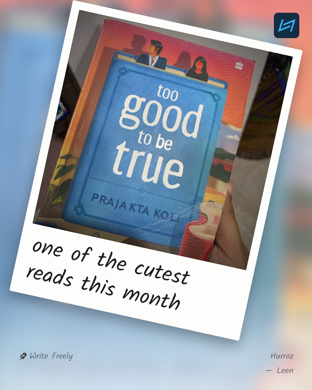 one of the cutest reads this month